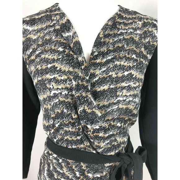 RAG & BONE 'Leighton Print 3/4 Sleeves Wrap Dress - Picture 2 of 7